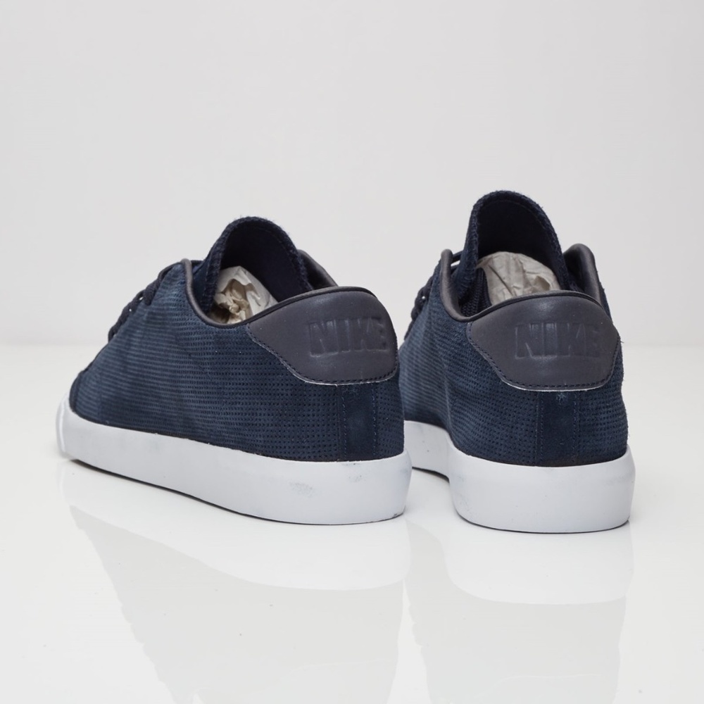 Nike LAB Limited Edition All Court 2 Low Navy Suede Sneaker - Picture 2 of 11